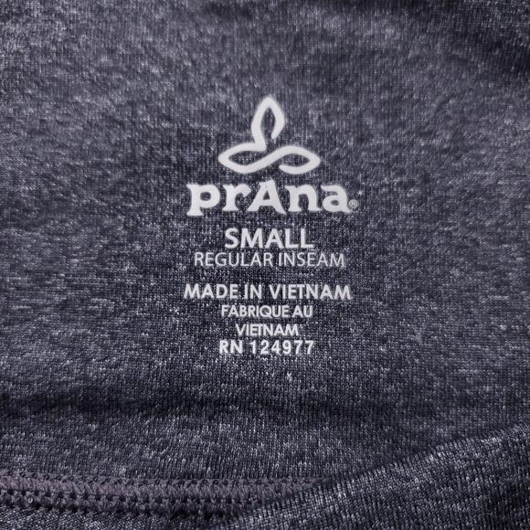 Prana Yoga Pants Women S Charcoal Gray Heather Wide Leg Flare Athleisure Casual - Picture 5 of 12